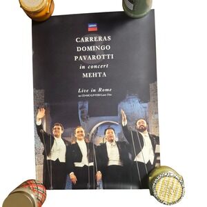 The Three Tenors Carreras Domingo Pavarotti in Concert 1994 Promo Poster 16x23